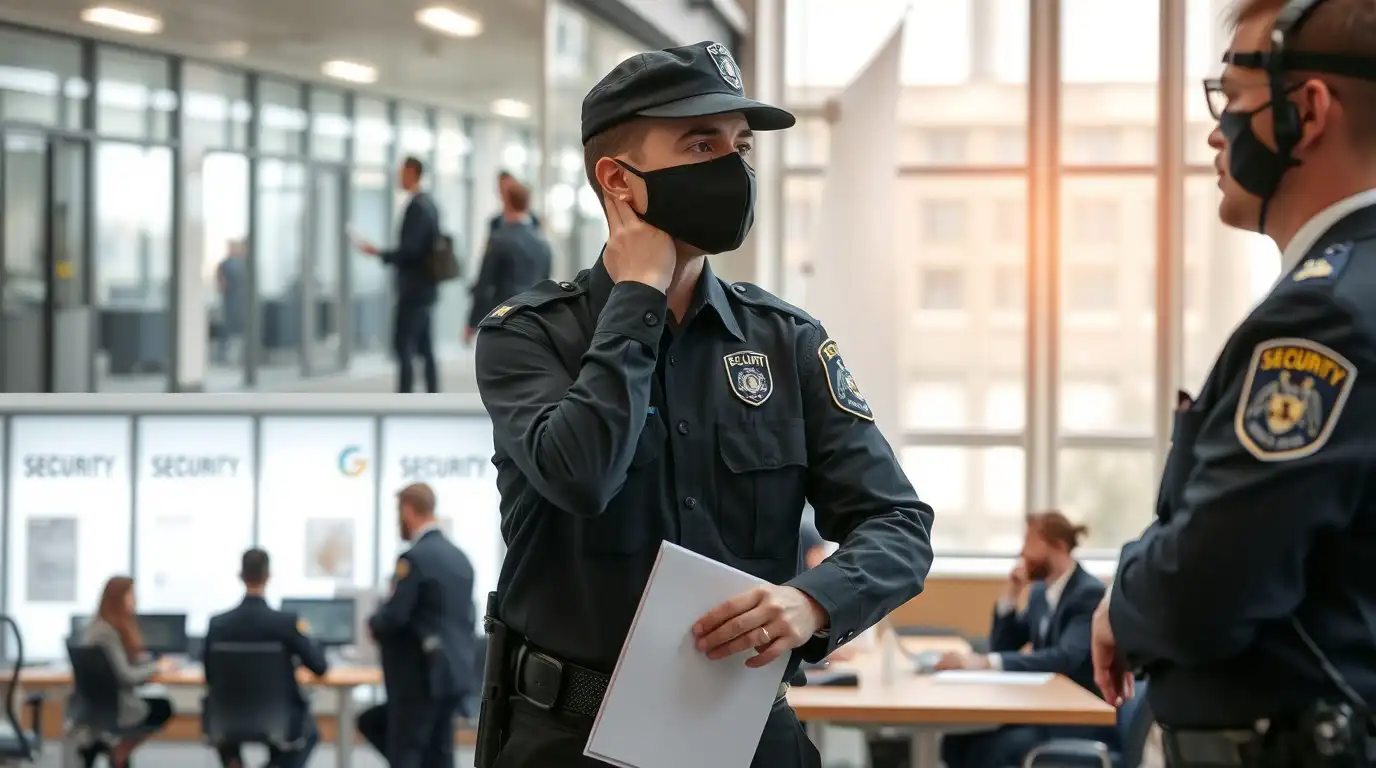 ثبت شرکت حفاظتی عکس اصلی از محافظان در حال کار