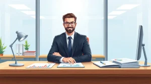 سهام ممتاز چیست؟
تصویر یک سهامدار که پشت میزش نشسته است