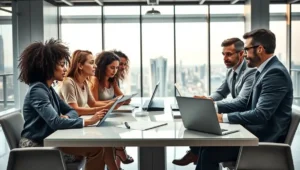 مسایل حقوقی کسب و کار های کوچک
تصویر چند نفر که در حال ار کردن دور یک میز هستند