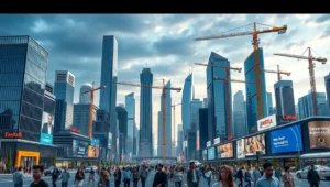 ثبت شرکت عمرانی تصویر تعداد برج و انسان