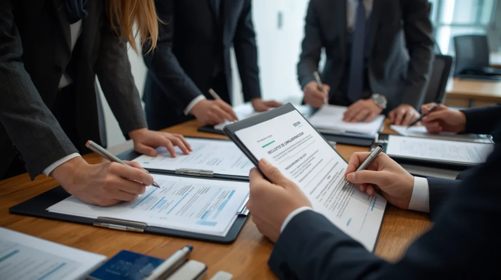 شرکا در حال صحبت