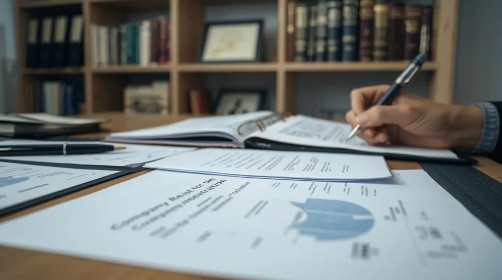 جند تا سند رو میز شرکت