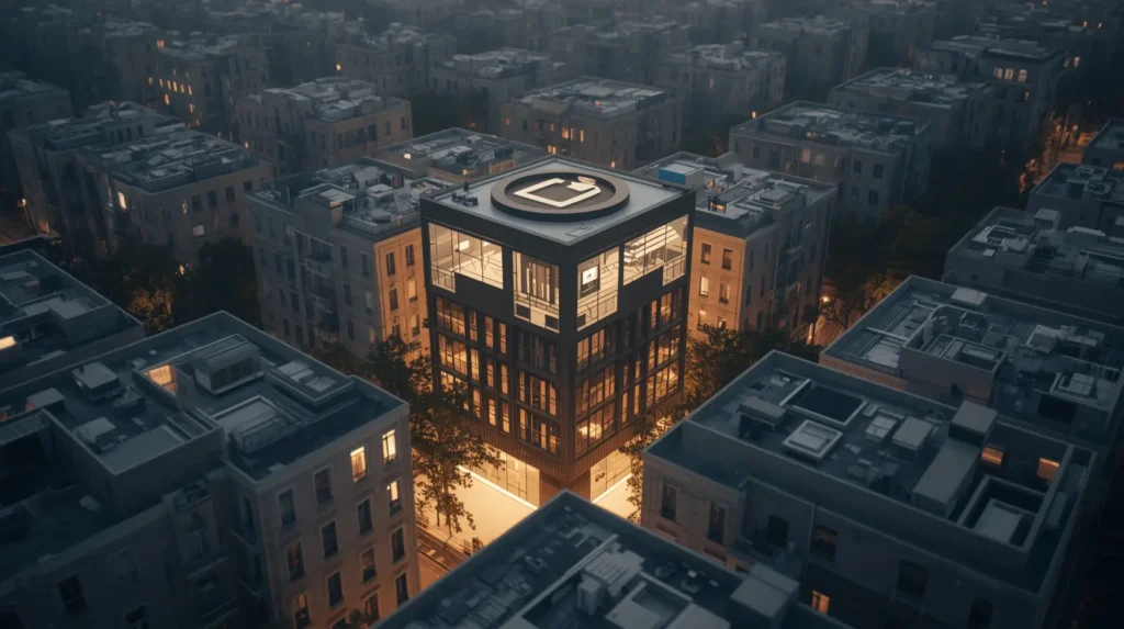 یک ساختمان برای املاک