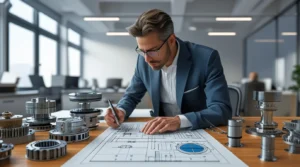 تفاوت ثبت اختراع و طرح صنعتی
تصویر یک مرد که در حال نقشه کشیدن است