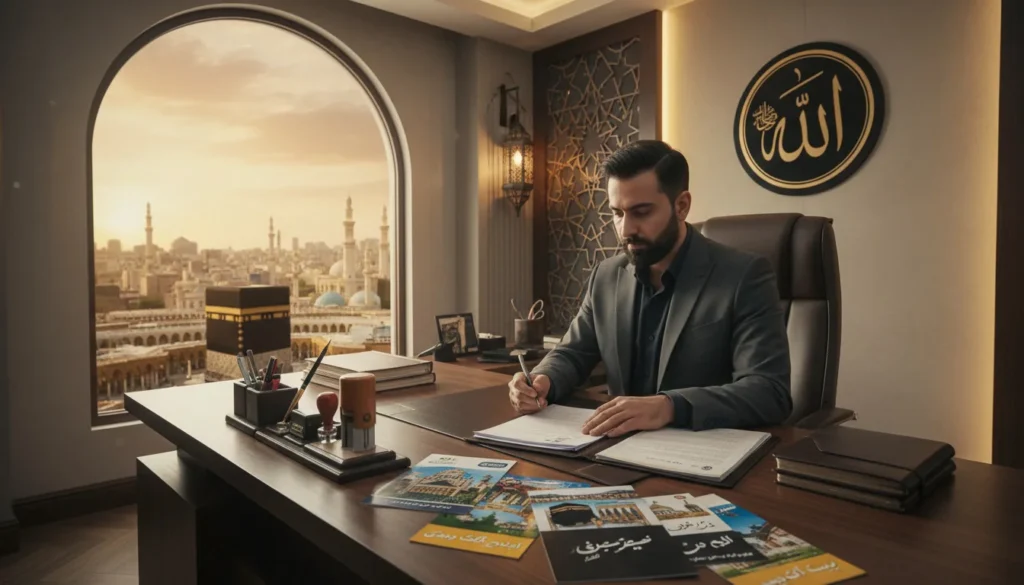 gemini 2.5 flash image A professional and realistic cinematic scene representing a Hajj and pilgrimage 0