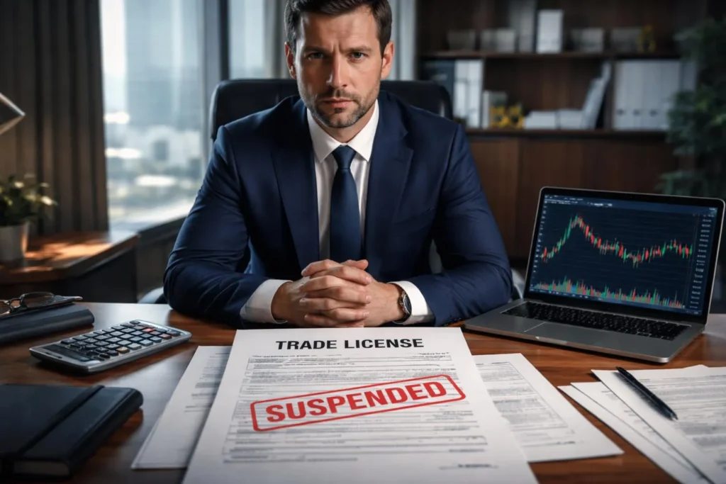 gpt image 1.5 A professional business office scene showing a businessman sitting at a desk wit 0